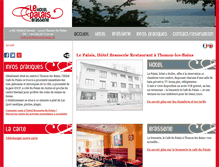 Tablet Screenshot of hotelcafedupalais.com